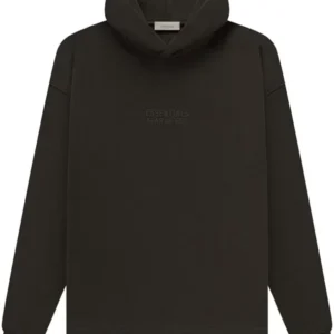 Fear of God Essentials Relaxed Hoodie Off Black (SS23) | Fast & Free Shipping