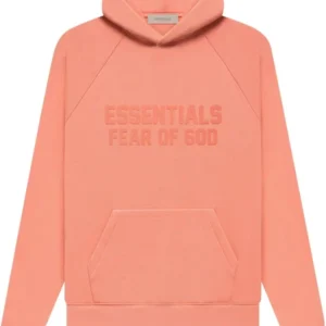 Fear of God Essentials Hoodie Coral (FW22) | Fast & Free Shipping
