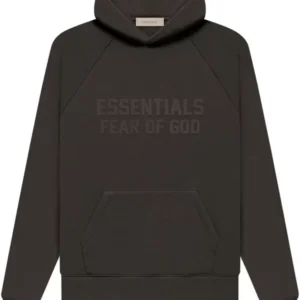 Fear of God Essentials Hoodie Off Black (SS23) | Fast & Free Shipping