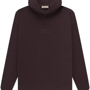 Fear of God Essentials Relaxed Hoodie Plum (SS23) | Fast & Free Shipping