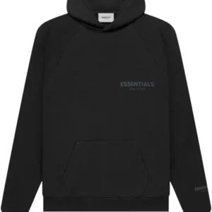 Fear of God Essentials Pullover Hoodie Black (FW21) | Fast & Free Shipping